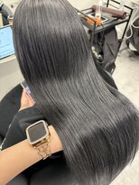 ニュイ 木更津(nuit)&nbsp;着物ヘア/大人ガーリー/ダークアッシュ/似合わせカット/木更津