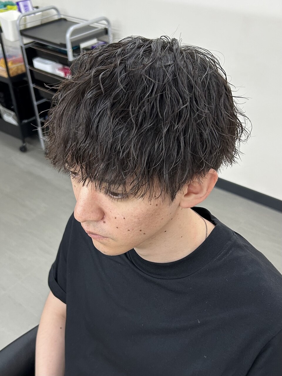 メンズマッシュ　ツイストスパイラルパーマ