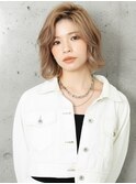 大人かっこいい☆ゆるふわパーマ風ミニボブ