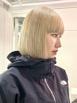 DATE梅田 ダブルカラー/ブリーチなしダブルカラー/ハイトーン【4月上旬OPEN（予定）】 ダブルカラー/ケアブリーチ/ミルクティーベージュ/レイヤー/梅田