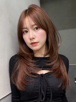 シオン(shion) ロンググレージュ韓国ヘアオリーブベージュ_ba580602