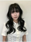 オリーブカラー ハッシュレイヤー 韓国レイヤー アッシュ