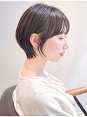 大人可愛い30代40代50代小顔◎マッシュショートボブウルフカット