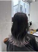 ブリーチインナーバレイヤージュグラデーションカラー夕貴