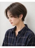 20代30代40代50代 大人ハンサムショート ナチュラルブラウン