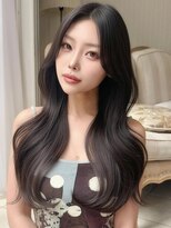 アグ ヘアー オーク 十和田店(Agu hair oak) 《Agu hair》【20代×大人可愛い】韓国風ヨシンモリ 女神ロング