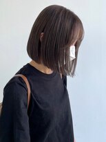 キャパサウス 春日 大野城店(CAPA south) 前下がりボブ 切りっぱなし ブラウンベージュ 髪質改善 艶髪