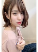 束感ひし形ボブディ ブランジュダブルバング アフロート添田