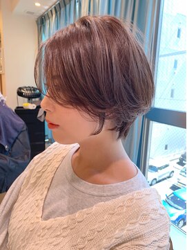 ロンド パルティール 大宮(Lond partir) 【石田勇士郎】黒髪毛先パーマ横顔美人ショート