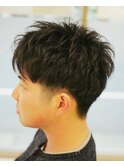 メンズカット　スッキリ　ツーブロック