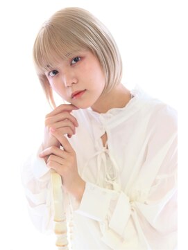 ヘアリゾート ブーケ(hair+resort bouquet) 20代30代40代ハイトーンミニボブ