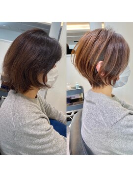 バンプ ギンザ(BUMP GINZA) 30代/40代/50代・絶壁解消・小顔前下がりショートボブ【中村】