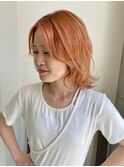 ペールオレンジで夏らしく♪