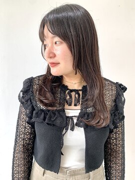 【FOLK】透明感ダークグレージュ☆似合わせレイヤーロング♪