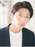 モテる男の七三分けベーシックなマットブラウンマッシュU草加