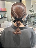 ヘアセット/編みおろし/ゆるふわ/タイト/お呼ばれヘアアレンジ