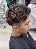 リバースパーマツイストパーママッシュメンズヘア波巻きパーマ