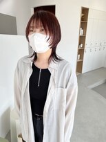 アム(am)&nbsp;ウルフ　カシスレッド　ブリーチなしダブルカラー