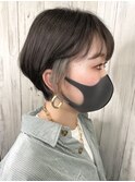 ハンサムショート+ホワイトベージュ