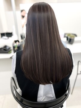 ネイロ バイ ジルブラン 葛西(NeiRo by JIL BLAN) レイヤーカット白髪ぼかしハイライトダブルカラーインナーカラー