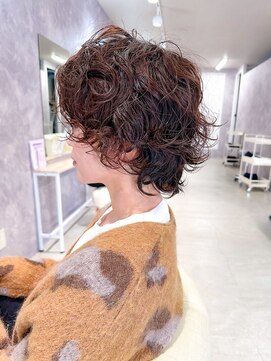 レフバイイルカ 北見(lef by ilka) 【パーマで魅せる】ショートウルフ