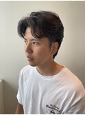 ツーブロック/短髪/黒髪/くせ毛