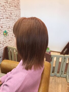 レストタイムマムヘアー(Rest Time Mom hair) ワンブリーチピンクベージュ