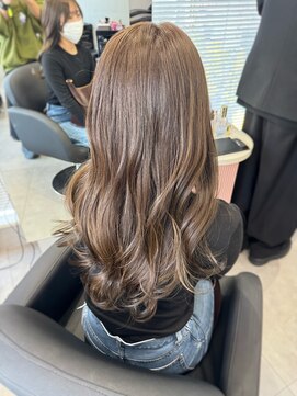 ジエクト カナウ(The Ect canow) オリーブグレージュくすみベージュ韓国風巻き細めハイライト