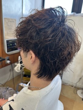 牛若丸ジャパン(Japan) マッシュウルフ　ツイストパーマ