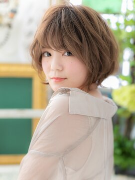 カバーヘア ブリス 北浦和(COVER HAIR bliss) 斜めバングマッシュパーマ小顔ウルフカットc6北浦和20代30代40代