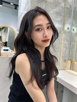 ロンドメリア 天神大名店(Lond Melia) 小顔に見せるヘア/ワンレン/ボブウルフ/ネビージュ/黒髪カタログ