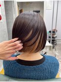 ボブ&インナーカラー