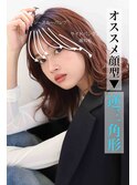 逆三角型/シースルーバング/似合わせカット/韓国ヘア/前髪カット