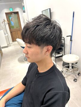 メンズ無造作ヘアー
