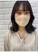 顔まわりを外巻きに♪韓国風ボブ<原田>