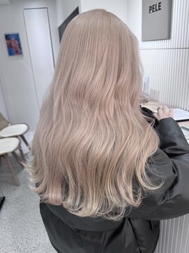 ペレ 梅田(PELE) くびれヘア/アプリコットオレンジ/夏のヘアアレンジ/梅田