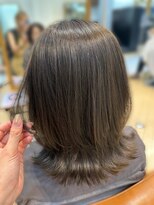 ユニ バイ マグ 長野店(Uni.by Mag)&nbsp;大人可愛いブリーチなし透明感カラーレイヤーボブ