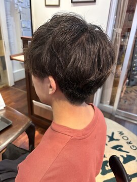 【草加/クリアーオム】マッシュニュアンスパーマ