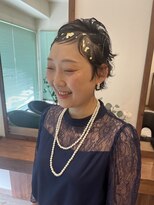 アットティー 金沢八景(at tee...)&nbsp;ベリーショートのお呼ばれヘアアレヘンジ