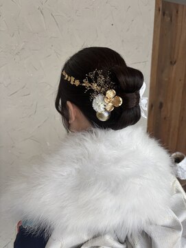 チャルム (Charom) 成人式ヘア♪タイトリボンシニヨンヘア