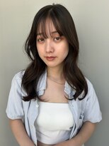 トリッカバルコニー ハヤマ(tricca Balcony Hayama)&nbsp;大人ロング/小顔カット/前髪あり/艶カラー