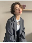 簡単スタイリングアンニュイな毛流れを作る癖毛風パーマ