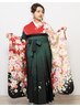 卒業式【土日祝☆早朝６時からＯＫ☆】袴着付+ヘアセット￥7000