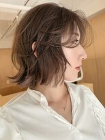 バベル 西宮(BABEL)&nbsp;春夏におすすめヘーゼルベージュ/レイヤーボブ/フェイスレイヤー