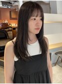 【松本咲花】ワンカールロングレイヤーカットグレージュ夏カラー