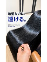 アジュテ(ajouter)&nbsp;暗髪なのに透ける髪質改善UPTOGLOSSブルーブラック