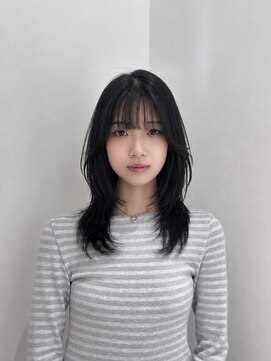 ビューバイネオリーブ 用賀店(Beau'r by neolive) 大人ガーリーダークアッシュ似合わせカットミディアムレイヤー