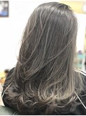 外国人風王道アッシュグレー × グラデーション