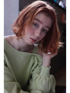 エイチ(H eitf) [エイチ原宿]デザインカラー＊オレンジベージュ＊ボブ