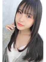 ヘアーアンドカラー プラーチェ(hair&color Plaatje) ナチュラルストレートシースルーバンク【プラーチェ相模大野店】
